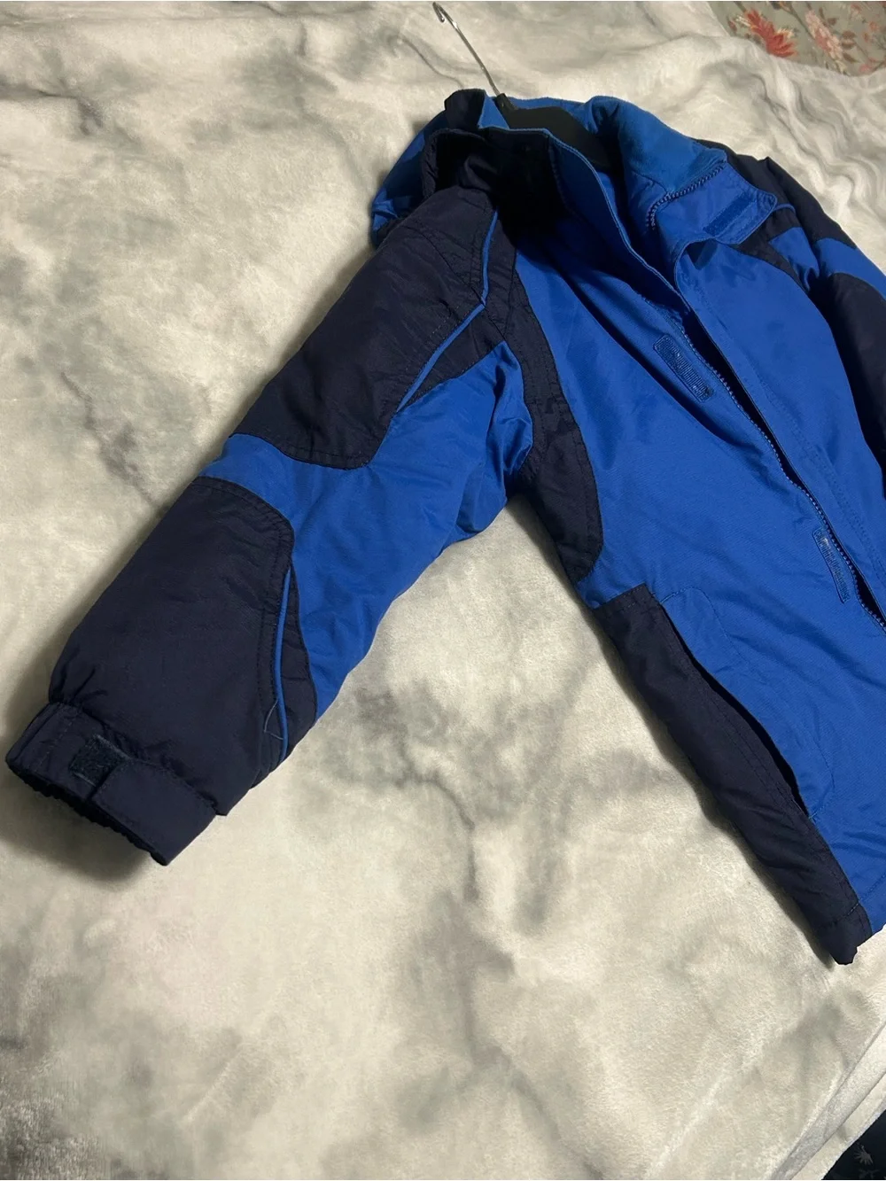 Vtg L.L. Bean Kids Blue Thinsulate Winter Ski Jacket Parka Coat Size M 5/6